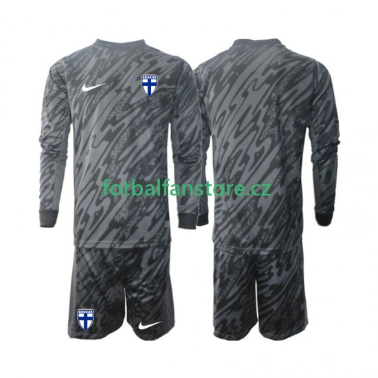 Dětský Brankářský Domácí Dres Finsko 2024 Dlouhými Rukávy Dětský Brankářský Domácí Dres Finsko 2024 Dlouhými Rukávy