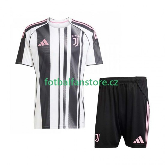 Dětský Domácí Dres Juventus 2025-2026 Krátký rukáv Dětský Domácí Dres Juventus 2025-2026 Krátký rukáv