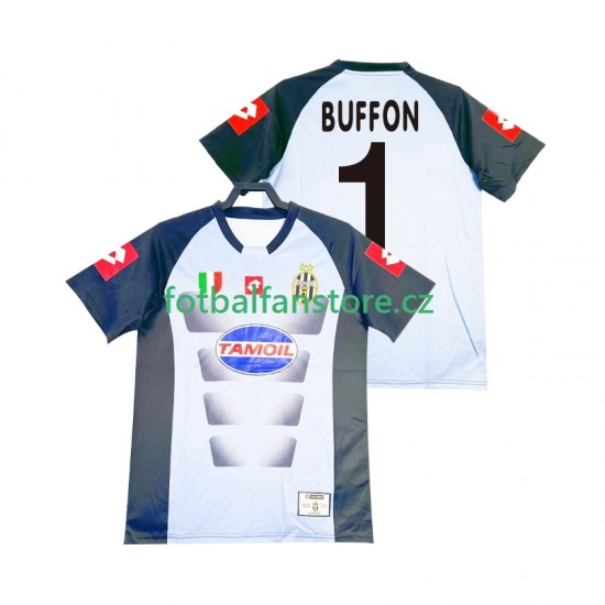 Muži Brankářský Retro Domácí Dres Juventus Buffon 1 2002-2003 Krátký rukáv Muži Brankářský Retro Domácí Dres Juventus Buffon 1 2002-2003 Krátký rukáv