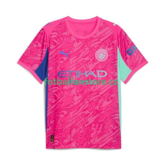 Muži Brankářský Venkovní Dres Manchester City 2025-2026 Krátký rukáv Muži Brankářský Venkovní Dres Manchester City 2025-2026 Krátký rukáv