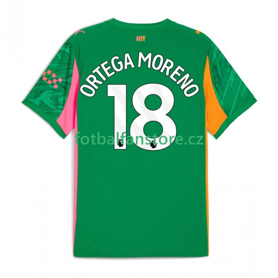 Muži Brankářský Domácí Dres Manchester City ORTEGA MORENO 18 2025-2026 Krátký rukáv