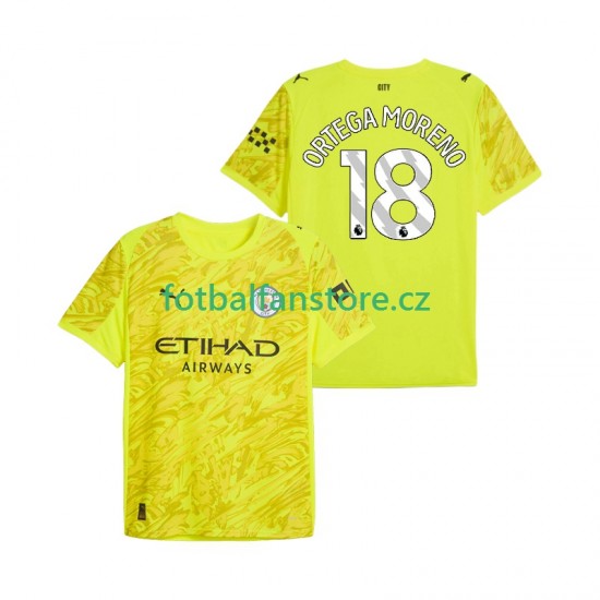 Muži Brankářský Alternativní Dres Manchester City ORTEGA MORENO 18 2025-2026 Krátký rukáv