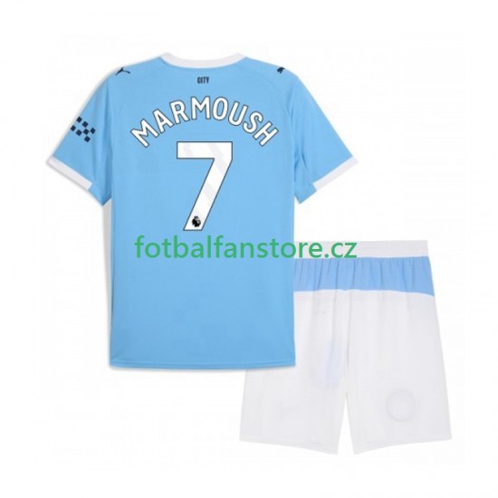 Dětský Domácí Dres Manchester City Omar Marmoush 7 2025-2026 Krátký rukáv