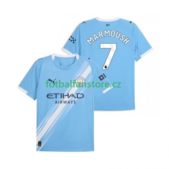 Muži Domácí Dres Manchester City Omar Marmoush 7 2025-2026 Krátký rukáv