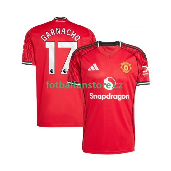 Muži Domácí Dres Manchester United Alejandro Garnacho 17 2025-2026 Krátký rukáv Muži Domácí Dres Manchester United Alejandro Garnacho 17 2025-2026 Krátký rukáv