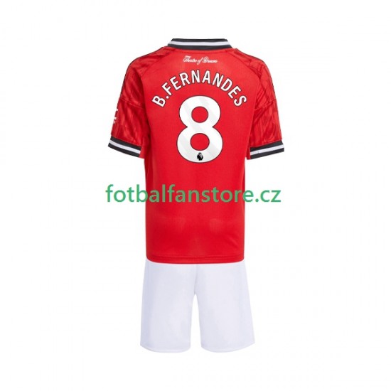 Dětský Domácí Dres Manchester United Bruno Fernandes 8 2025-2026 Krátký rukáv