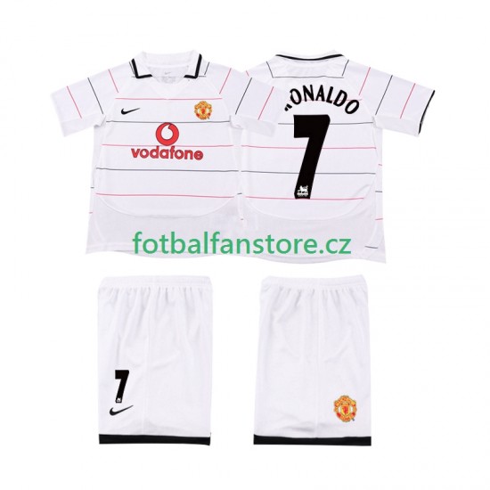 Dětský Retro Domácí Dres Manchester United Cristiano Ronaldo 7 2003 2005 Krátký rukáv