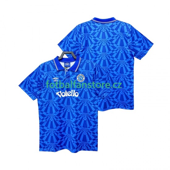 Muži Retro Domácí Dres SSC Neapol 1991 1993 Krátký rukáv