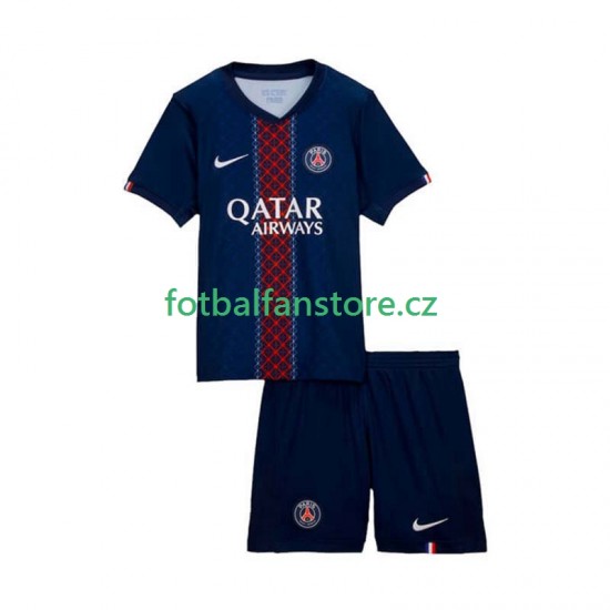 Dětský Domácí Dres Paris Saint-Germain 2025-2026 Krátký rukáv Dětský Domácí Dres Paris Saint-Germain 2025-2026 Krátký rukáv