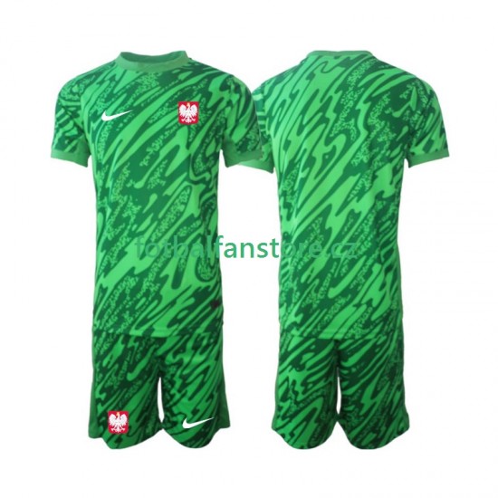 Dětský Brankářský Alternativní Dres Polsko 2024 Krátký rukáv Dětský Brankářský Alternativní Dres Polsko 2024 Krátký rukáv