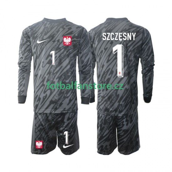 Dětský Brankářský Venkovní Dres Polsko Szczesny 1 2024 Dlouhými Rukávy Dětský Brankářský Venkovní Dres Polsko Szczesny 1 2024 Dlouhými Rukávy