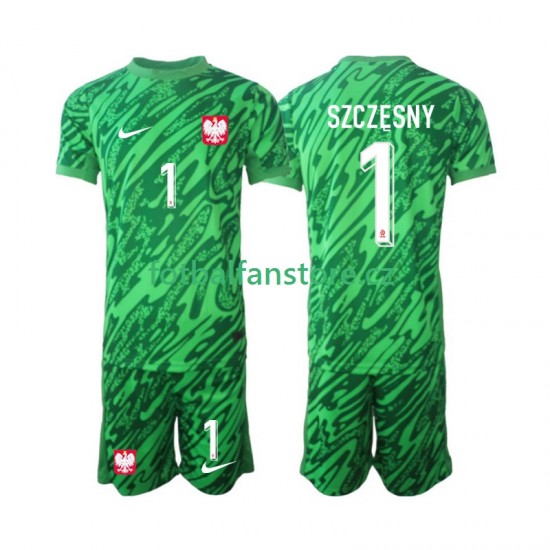 Dětský Brankářský Alternativní Dres Polsko Szczesny 1 2024 Krátký rukáv Dětský Brankářský Alternativní Dres Polsko Szczesny 1 2024 Krátký rukáv