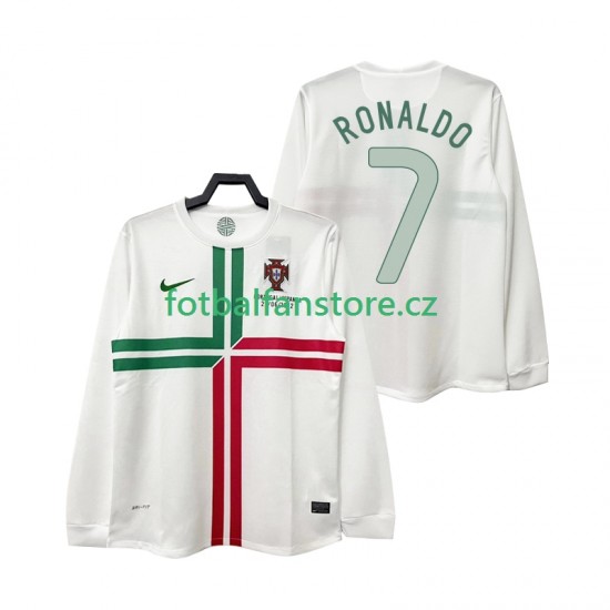 Muži Retro Venkovní Dres Portugalsko Cristiano Ronaldo 7 2012 Dlouhými Rukávy Muži Retro Venkovní Dres Portugalsko Cristiano Ronaldo 7 2012 Dlouhými Rukávy