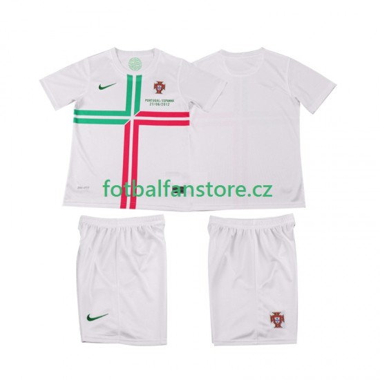 Dětský Retro Venkovní Dres Portugalsko 2012 Krátký rukáv Dětský Retro Venkovní Dres Portugalsko 2012 Krátký rukáv