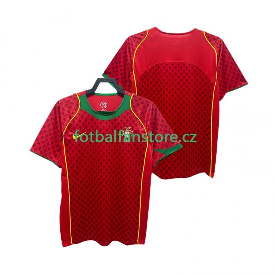 Muži Retro Domácí Dres Portugalsko 2004 Krátký rukáv Muži Retro Domácí Dres Portugalsko 2004 Krátký rukáv