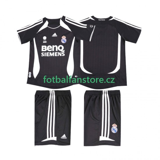 Dětský Retro Venkovní Dres Real Madrid 2006 2007 Krátký rukáv