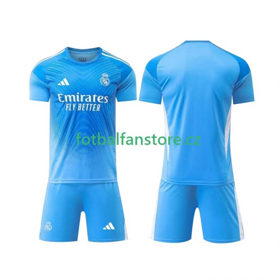 Dětský Brankářský Domácí Dres Real Madrid 2025-2026 Krátký rukáv Dětský Brankářský Domácí Dres Real Madrid 2025-2026 Krátký rukáv