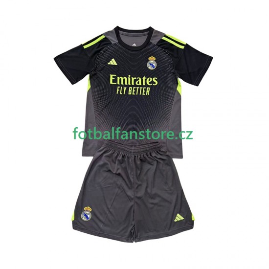 Dětský Brankářský Alternativní Dres Real Madrid 2025-2026 Krátký rukáv Dětský Brankářský Alternativní Dres Real Madrid 2025-2026 Krátký rukáv