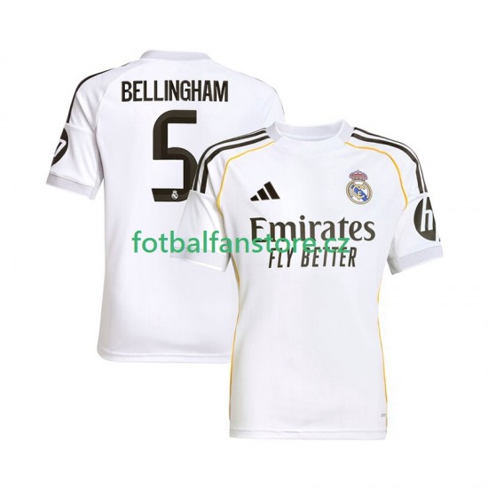 Muži Domácí Dres Real Madrid Jude Bellingham 5 2025-2026 Krátký rukáv