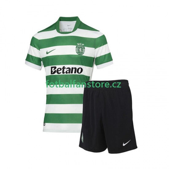 Dětský Domácí Dres Sporting CP 2025-2026 Krátký rukáv Dětský Domácí Dres Sporting CP 2025-2026 Krátký rukáv