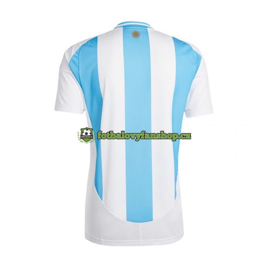 Muži Domácí Dres Argentina Copa America 2024 Modrý Bílý Krátký rukáv