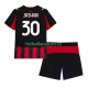 Dětský Domácí Dres AC Milán Ardon Jashari 30 2025-2026 Krátký rukáv Dětský Domácí Dres AC Milán Ardon Jashari 30 2025-2026 Krátký rukáv