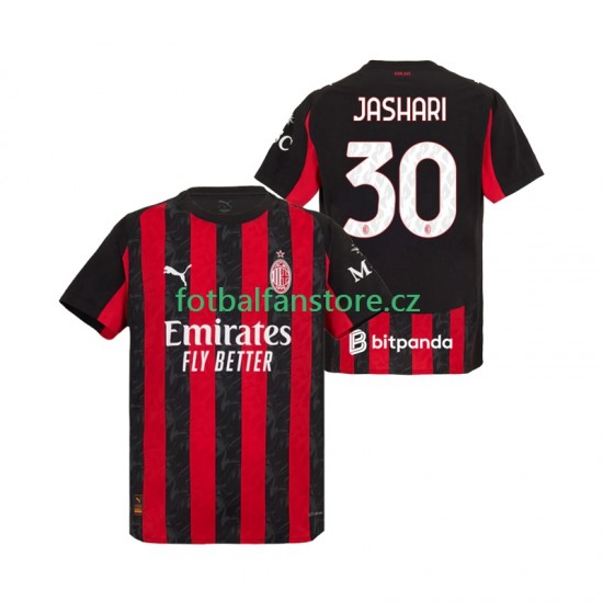 Muži Domácí Dres AC Milán Ardon Jashari 30 2025-2026 Krátký rukáv