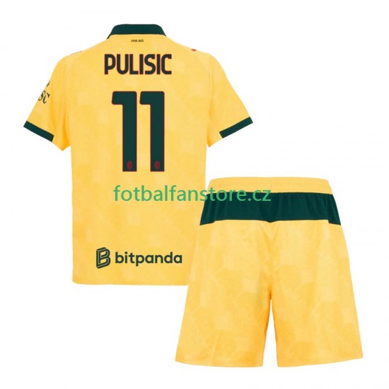 Dětský Alternativní Dres AC Milán Christian Pulisic 11 2025-2026 Krátký rukáv