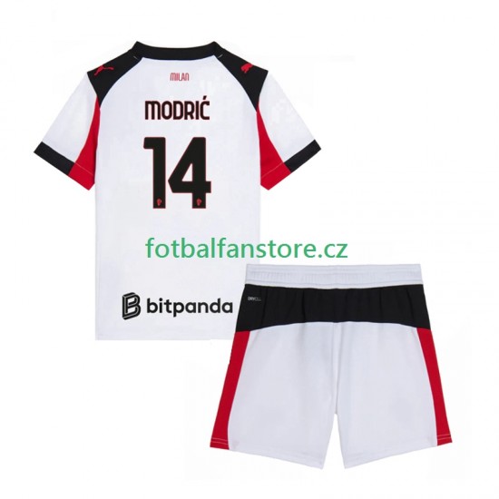 Muži Venkovní Dres AC Milán Luca Modric 14 2025-2026 Krátký rukáv