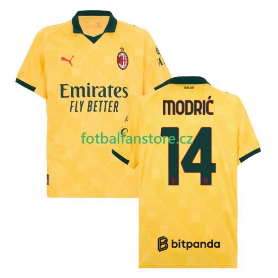 Muži Alternativní Dres AC Milán Luca Modric 14 2025-2026 Krátký rukáv