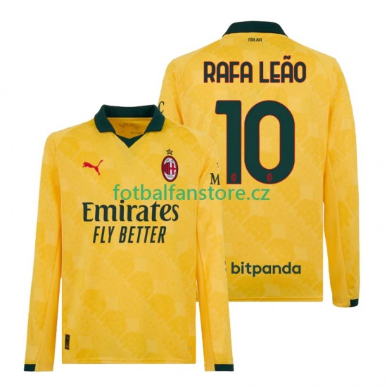 Muži Alternativní Dres AC Milán Rafael Leao 10 2025-2026 Dlouhými Rukávy