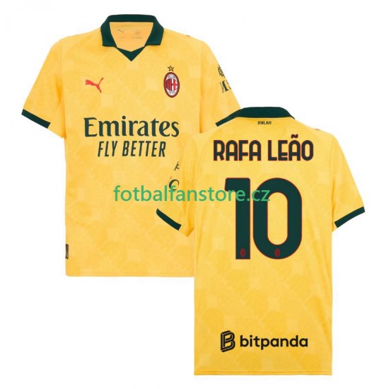 Muži Alternativní Dres AC Milán Rafael Leao 10 2025-2026 Krátký rukáv