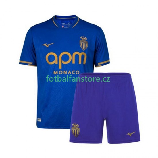 Dětský Venkovní Dres AS Monaco 2025-2026 Krátký rukáv