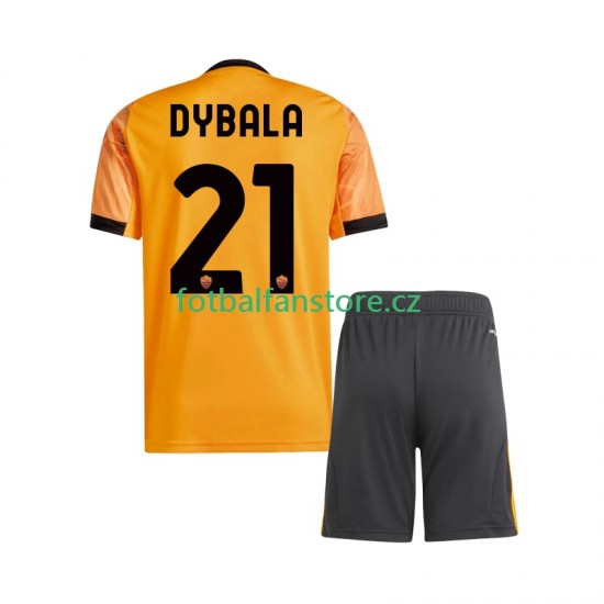 Dětský Venkovní Dres AS Řím Dybala 21 2025-2026 Krátký rukáv