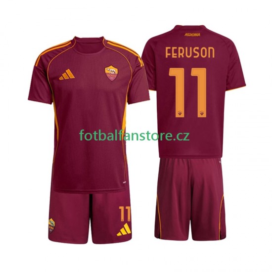 Dětský Domácí Dres AS Řím Evan Ferguson 11 2025-2026 Krátký rukáv