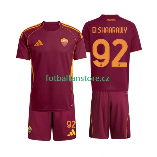 Dětský Domácí Dres AS Řím Stephan El Shaarawy 92 2025-2026 Krátký rukáv