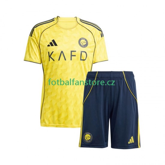Dětský Domácí Dres Al Nassr 2025-2026 Krátký rukáv