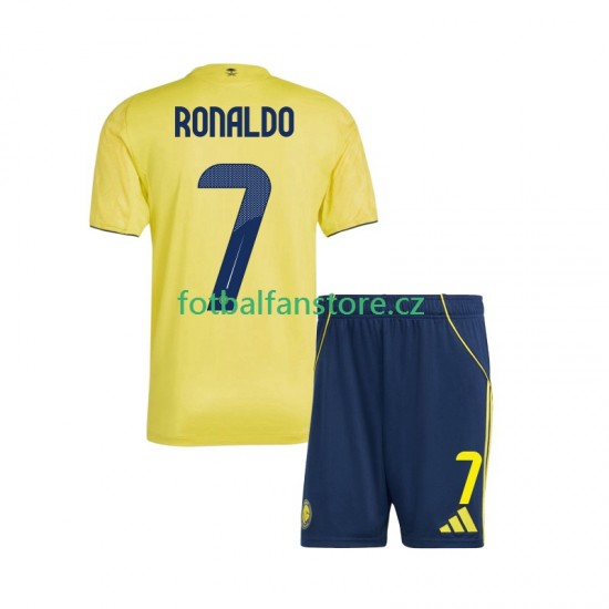 Dětský Domácí Dres Al Nassr Cristiano Ronaldo 7 2025-2026 Krátký rukáv