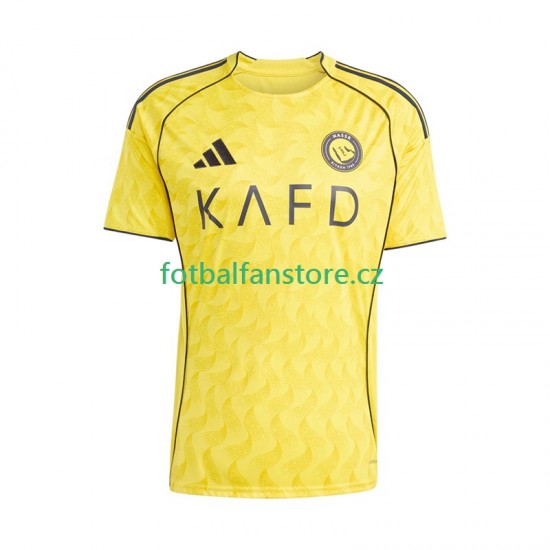 Muži Domácí Dres Al Nassr 2025-2026 Krátký rukáv Muži Domácí Dres Al Nassr 2025-2026 Krátký rukáv