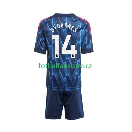 Dětský Venkovní Dres Arsenal Viktor Gyokeres 14 2025-2026 Krátký rukáv