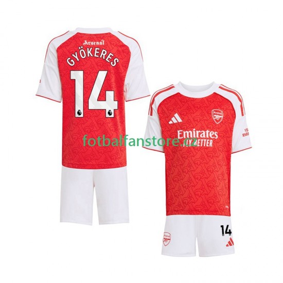 Dětský Domácí Dres Arsenal Viktor Gyokeres 14 2025-2026 Krátký rukáv