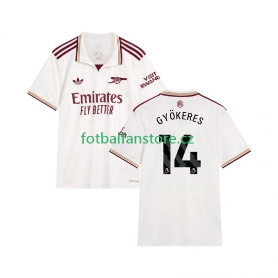 Muži Alternativní Dres Arsenal Viktor Gyokeres 14 2025-2026 Krátký rukáv Muži Alternativní Dres Arsenal Viktor Gyokeres 14 2025-2026 Krátký rukáv