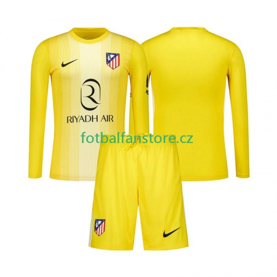 Dětský Brankářský Domácí Dres Atlético Madrid 2025-2026 Dlouhými Rukávy Dětský Brankářský Domácí Dres Atlético Madrid 2025-2026 Dlouhými Rukávy