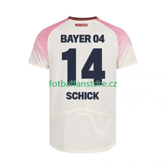 Muži Venkovní Dres Bayer 04 Leverkusen Patrik Schick 14 2025-2026 Krátký rukáv