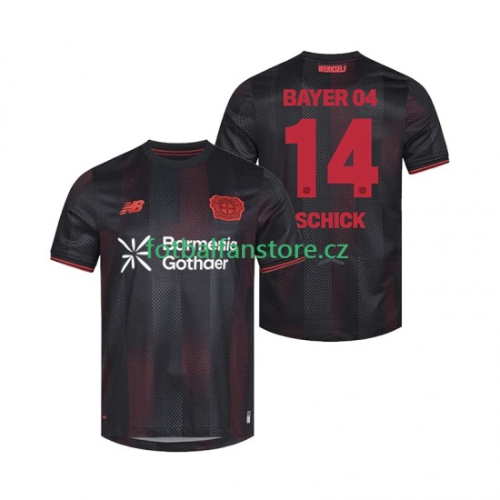 Muži Domácí Dres Bayer 04 Leverkusen Patrik Schick 14 2025-2026 Krátký rukáv Muži Domácí Dres Bayer 04 Leverkusen Patrik Schick 14 2025-2026 Krátký rukáv