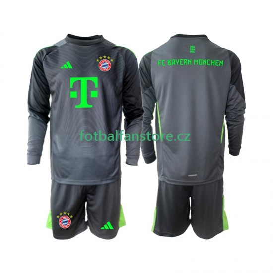 Dětský Brankářský Venkovní Dres FC Bayern Mnichov 2025-2026 Dlouhými Rukávy