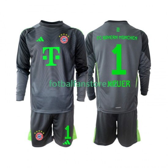 Dětský Brankářský Venkovní Dres FC Bayern Mnichov Neuer 1 2025-2026 Dlouhými Rukávy