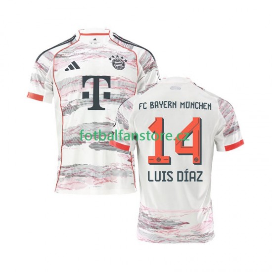 Muži Venkovní Dres FC Bayern Mnichov Luis Diaz 14 2025-2026 Krátký rukáv
