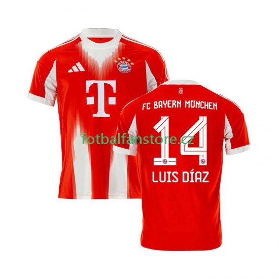 Muži Domácí Dres FC Bayern Mnichov Luis Diaz 14 2025-2026 Krátký rukáv