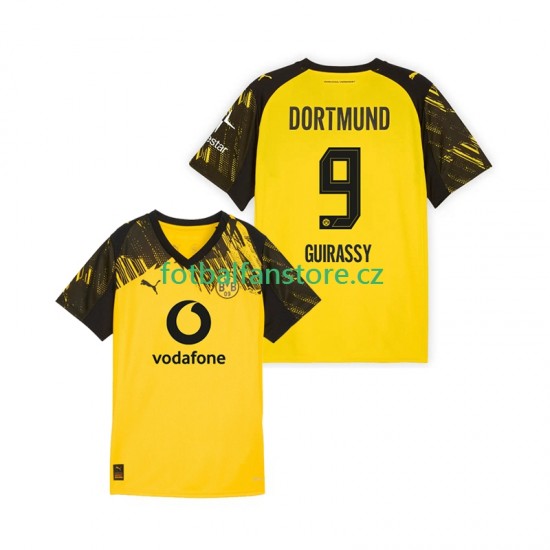 Muži Domácí Dres Borussia Dortmund Serhou Guirassy 9 2025-2026 Krátký rukáv Muži Domácí Dres Borussia Dortmund Serhou Guirassy 9 2025-2026 Krátký rukáv